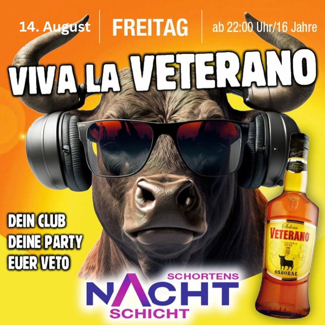 Veranstaltungsplakat Viva La Veterano am 14. August 2026